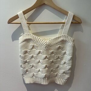 Knitted Zara small crochet Sleeveless top cami